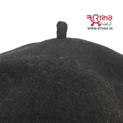 کلاه مدل فرانسوی پشمی زنانه دخترانه و پسرانه رنگ مشکی (قابل فرم دهی)
