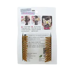 شانه جادویی با دندانه های پلاستیکی/ ژله ای و کش با روکش پارچه ای