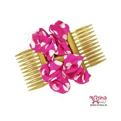 شانه جادویی پارچه ای کشی مو طرح خالدار