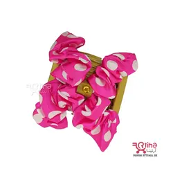 شانه جادویی پارچه ای کشی مو طرح خالدار