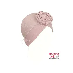 توربان کلاه لمه مجلسی گل دار و شاین زنانه دخترانه