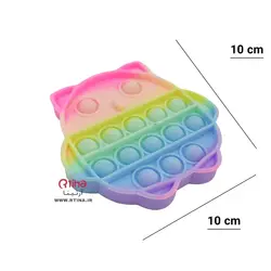 فیجت پاپت رنگارنگ و کوچک طرح جغد 10cm