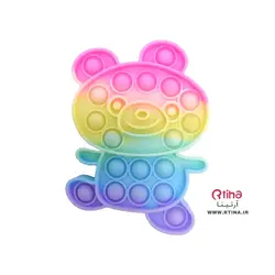 پاپ ایت و فیجت سیلیکونی پسرانه و دخترانه طرح پاندا (12.5cm)