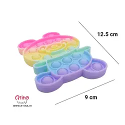 پاپ ایت و فیجت سیلیکونی پسرانه و دخترانه طرح پاندا (12.5cm)