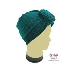 کلاه توربان زنانه گلدار مجلسی مدل لمه ای جدید
