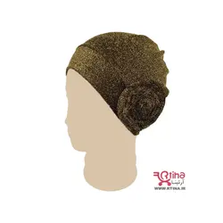 توربان کلاهی مجلسی شاین |  حجاب سر مجلسی گلدار