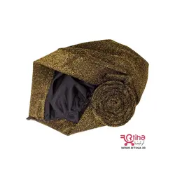 توربان کلاهی مجلسی شاین |  حجاب سر مجلسی گلدار