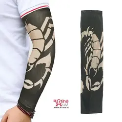 کاور تاتو ساق دست طرح عقرب (نازک و چسبان)