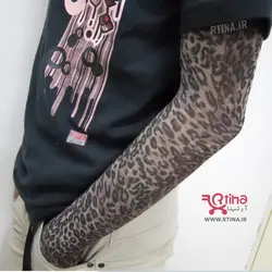 طرح تاتو برای ساق دست مدل پلنگی