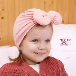 توربان نوزادی دخترانه مدل پاپیون دار