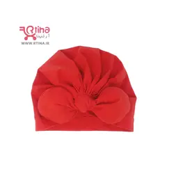 توربان نوزادی دخترانه مدل پاپیون دار