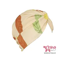 کلاه حجاب پارچه ای توربان مدل گلدار