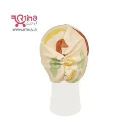 کلاه حجاب پارچه ای توربان مدل گلدار