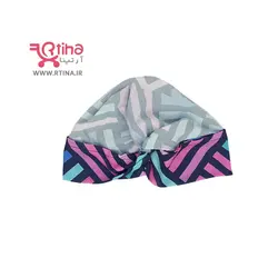 توربان حریر زنانه طرح دارِ رنگی (کلاه حجابی)