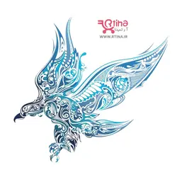 سیمرغ طرح تاتو ققنوس مدل موقتی دخترانه و پسرانه