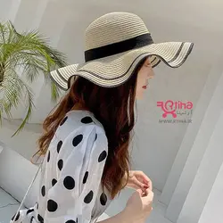 کلاه لبه دار ساحلی/ حصیری (انعطاف پذیر- نشکن و ضد آب)