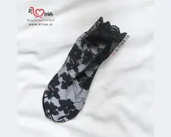 جوراب روفرشی گیپوری دخترانه طرح گل OUMEYU (سایز34-37)