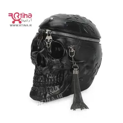 کیف چرم اصل زنانه و مردانه مدل جمجمه skull با ارسال رایگان (بدون منگوله)
