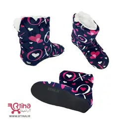 پاپوش حوله ای  زنانه خزدار مدل love