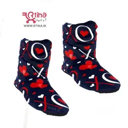 پاپوش حوله ای  زنانه خزدار مدل love