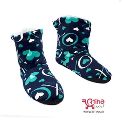 پاپوش حوله ای  زنانه خزدار مدل love