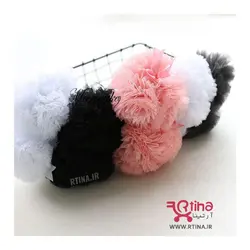 جوراب بلند دخترانه مدل لب تور و ساتن