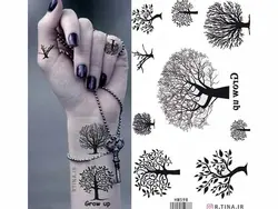 تاتو موقت طرح درخت