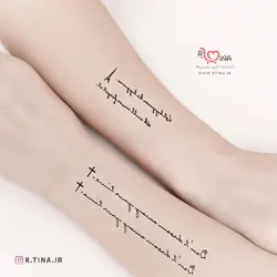 تاتو موقت طرح نوشته