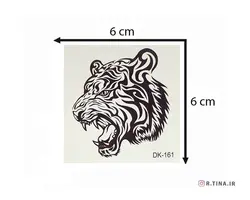 تاتو موقت طرح ببر وحشی