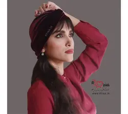 توربان حجاب مجلسی مدل مخمل a2