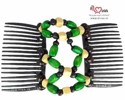 شانه جادویی طرح مهره‌ چوبی