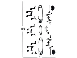 تاتو ضربان قلب طرح a3