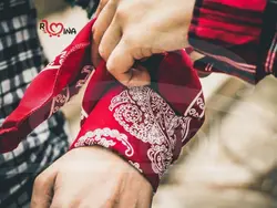 باندانا طرح بته جقه دخترانه پسرانه| باندانا قرمز تهیونگ