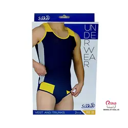 ست شورت اسلیپ و زیرپوش رکابی اسپرت مدل 6018