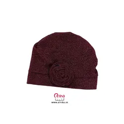 توربان شیک و مجلسی زنانه گل بزرگ مدل لمه ای