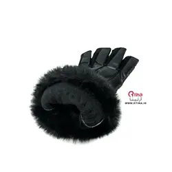 دستکش زمستانی انگشتی دخترانه و زنانه مدل لب خز