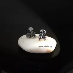 گوشواره میخی/ پیچی جدید طرح اسکلت (پسرانه و دخترانه)