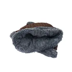 ست شال و کلاه بافت بچه گانه قهوه ای (پسر و دختر)