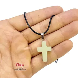 پلاک گردنبند صلیب شبرنگ/  دخترانه و پسرانه +بند 60 سانتی رایگان