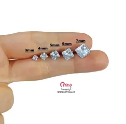 گوشواره میخی نگینی کریستال (دخترانه و پسرانه)