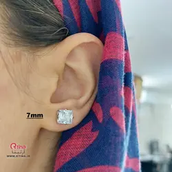 گوشواره میخی نگینی کریستال (دخترانه و پسرانه)