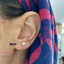 گوشواره میخی نگینی کریستال (دخترانه و پسرانه)