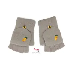 دستکش کلاه دار دخترانه طرح میوه ای (6 سال تا بزرگسال)