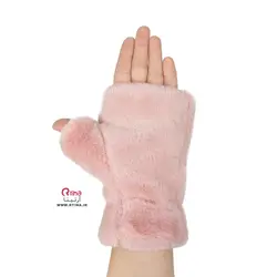 دستکش پنجه ای دخترانه و زنانه جدید طرح خز پولیشی