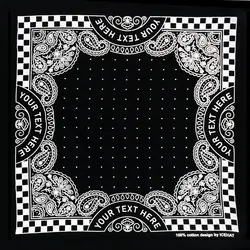 دستمال سر بته جقه مشکی نخی طرح جدید