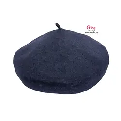 کلاه فرانسوی ساده سورمه ای اصلی (بره)