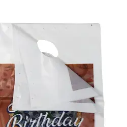 کیسه نایلونی دسته دار طرح BIRTHDAY سایز 28×20 (100 عددی)
