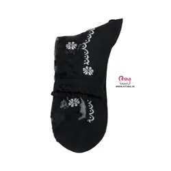 جوراب شیک مجلسی ساق دار لب کنگره ای