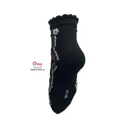جوراب شیک مجلسی ساق دار لب کنگره ای