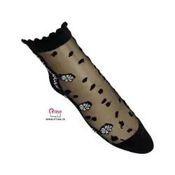 جوراب شیک مجلسی ساق دار لب کنگره ای